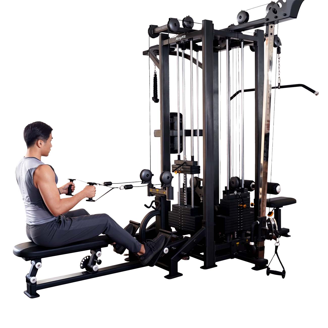 CPE1404 4-Stack Mobile Gym – Commercial Free Weight Exercise Machine for Strength Training