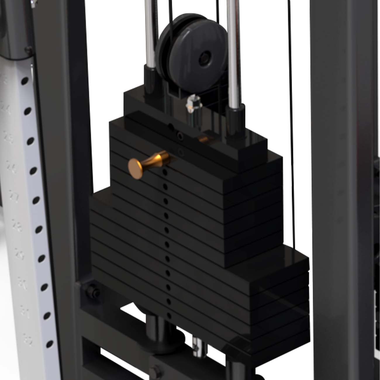 CPE1404 4-Stack Mobile Gym – Commercial Free Weight Exercise Machine for Strength Training