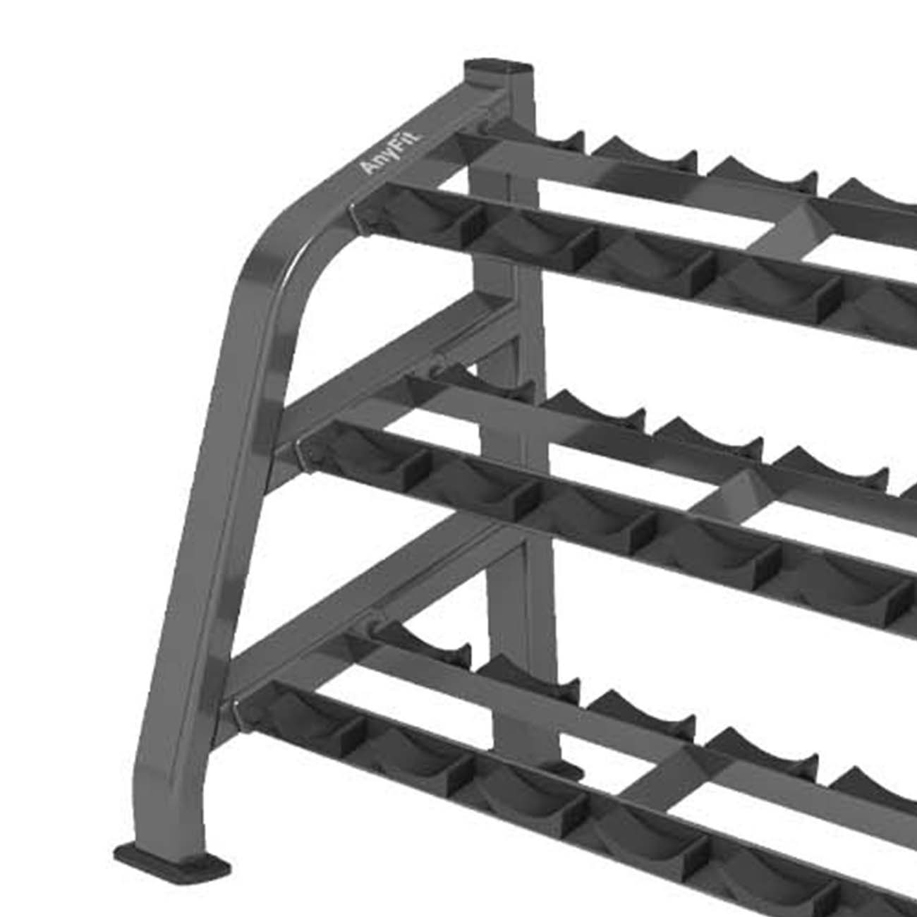 Factory Direct CPE2112B9 3-Tier Dumbbell Rack for Commercial Gym Equipment Storage