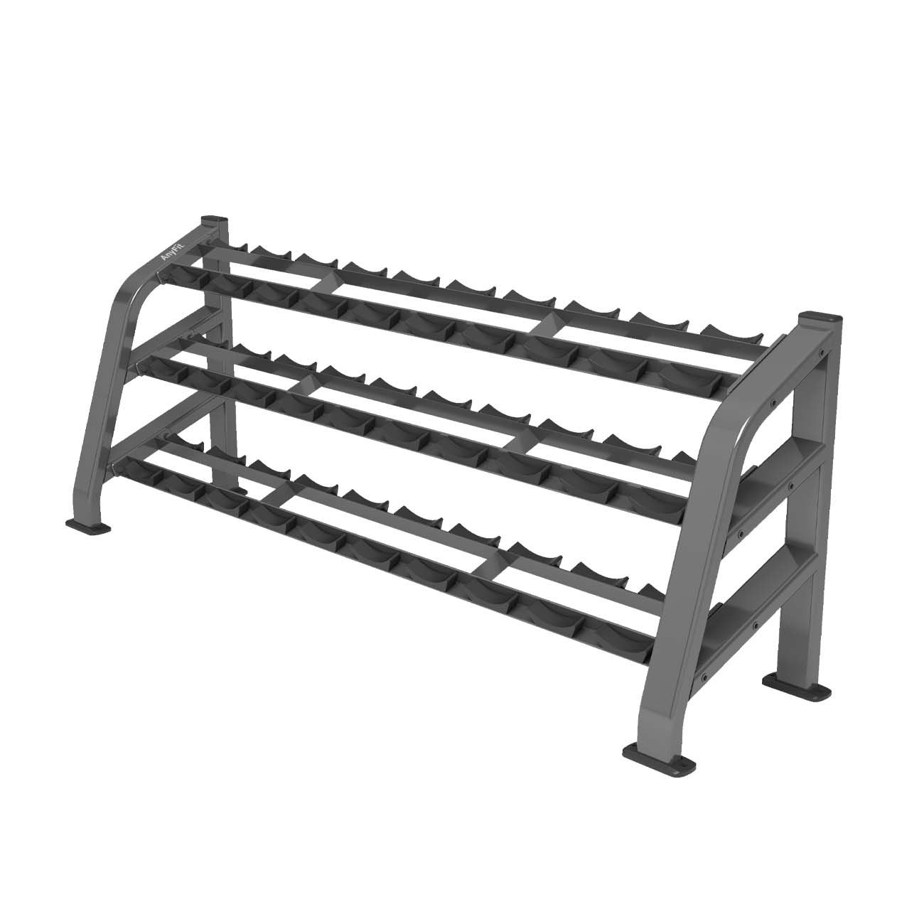 Factory Direct CPE2112B9 3-Tier Dumbbell Rack for Commercial Gym Equipment Storage
