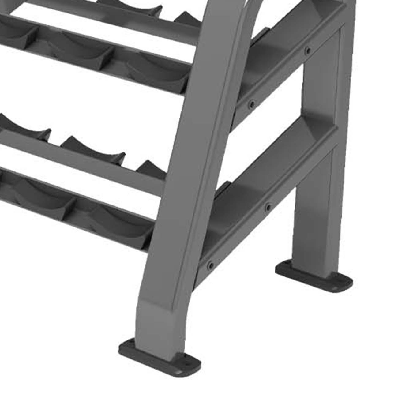 Factory Direct CPE2112B9 3-Tier Dumbbell Rack for Commercial Gym Equipment Storage